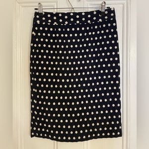 Banana Republic polka dot skirt, size 2